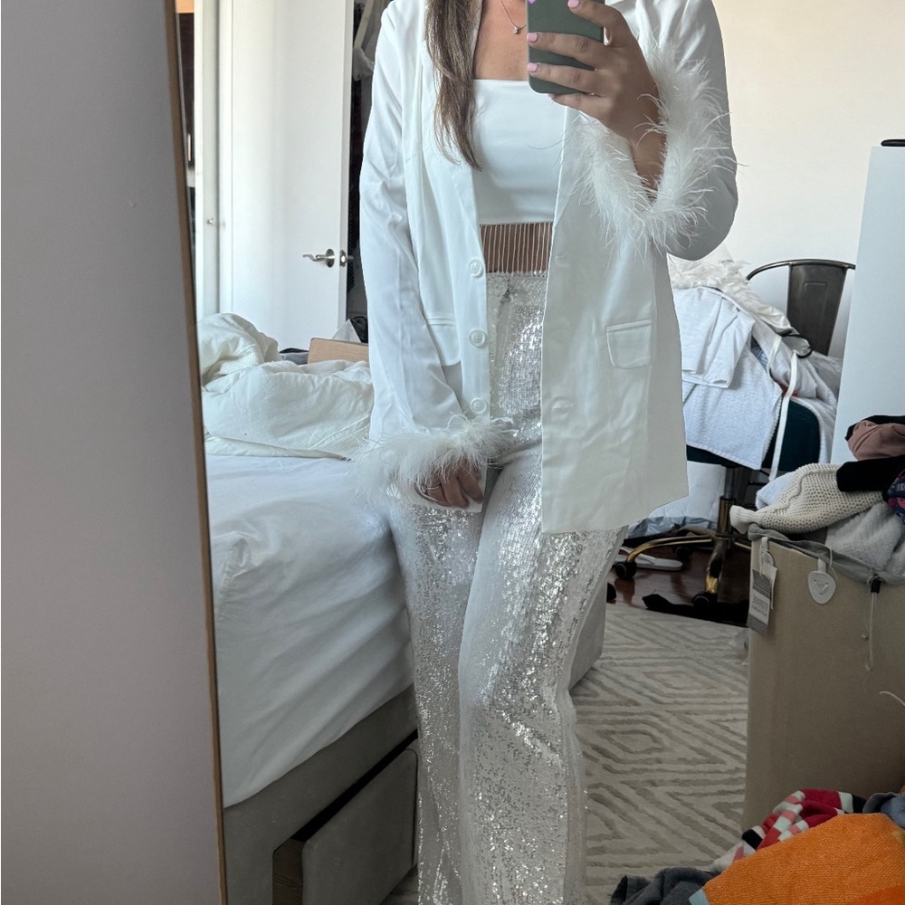 12th Tribe White Blazer